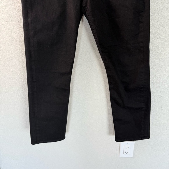 NWOT MOTHER Tomcat High Rise Ankle Straight Jeans Lasting Impression Black Denim - Picture 4 of 13